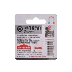 2 dielny blister bitov TX-50, dĺžka 25mm 2 dielny blister bitov TX-50, dĺžka 25mm